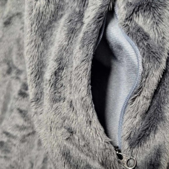 The North Face Osito Fleece Full Zip Mid Grey Heather Jacket Size XS - Picture 4 of 9